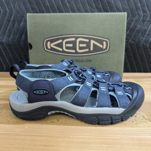 Keen Newport H2 Waterproof Sandals size 9 Women's Navy/Smoke Blue Fisherman - Picture 6 of 14